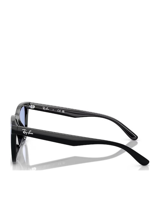 Ray Ban Унисекс Слънчеви Очилa с Черна Пластмасова Рамка и Сини Стъкла RB4420 601/80