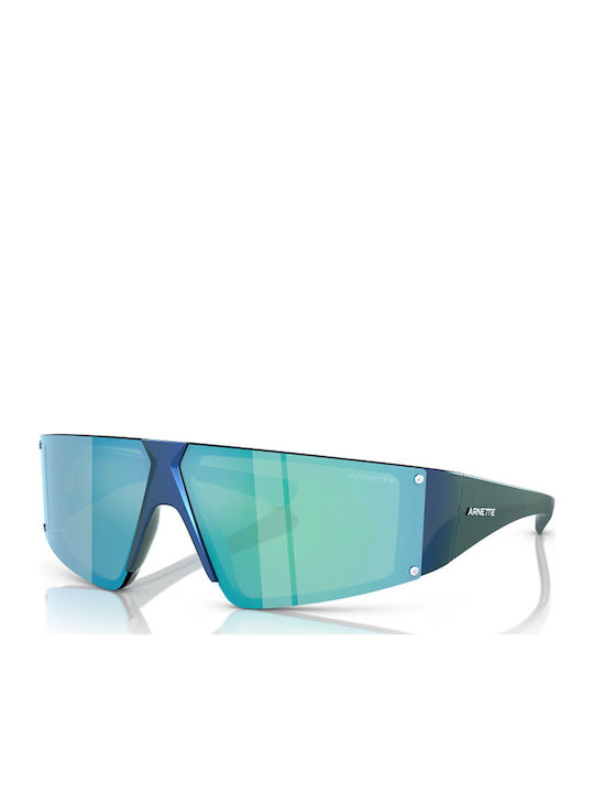 Arnette Unisex Γυαλιά Ηλίου με Μπλε Κοκκάλινο Σκελετό και Μπλε Καθρέφτη Φακό AN4332 291855
