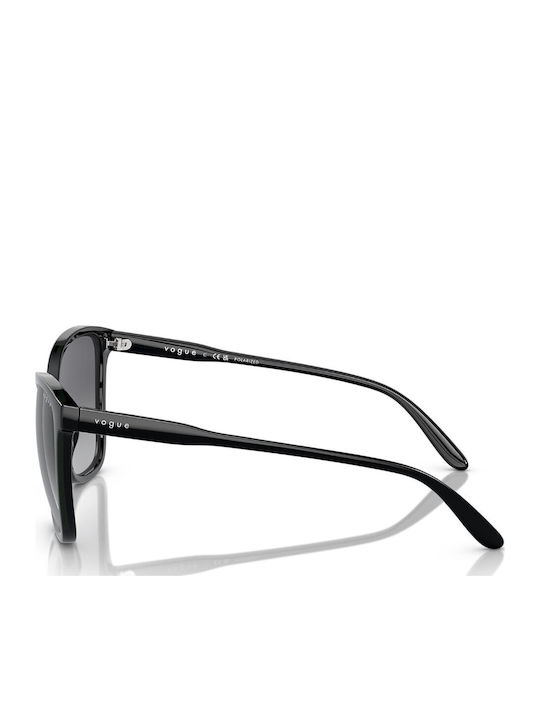 Vogue Women’s Sunglasses with Black Horn-Rimmed Frame and Grey Gradient Lens VO5520S W44/T3