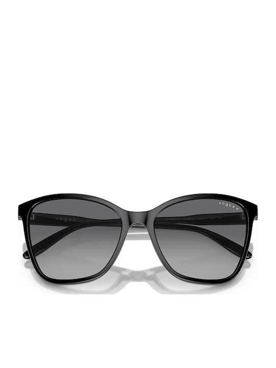 Vogue Women’s Sunglasses with Black Horn-Rimmed Frame and Grey Gradient Lens VO5520S W44/T3