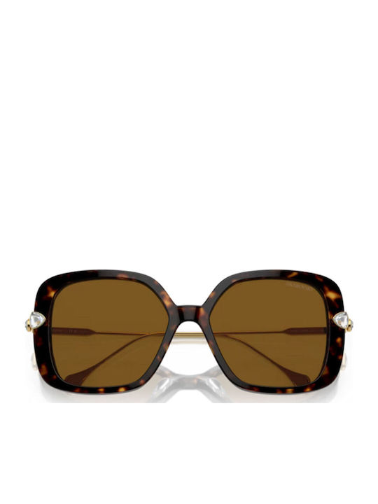 Swarovski Feminini Ochelari de soare cu Maro Tortoise Cadru și Maro Polarized Lentilă 100283