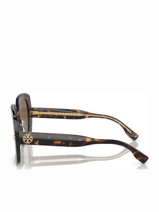 Tory Burch Унисекс Слънчеви Очила с Кафява Пластмасова Рамка TY7193u-172873