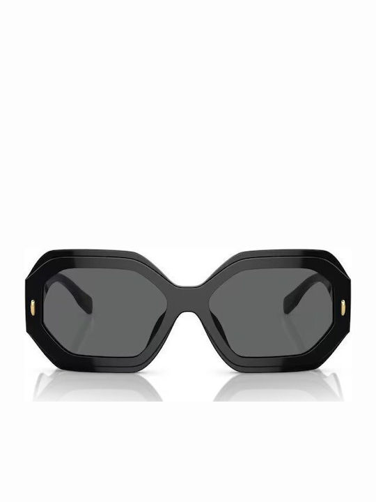 Tory Burch Damen Sonnenbrille mit Schwarz Kunststoff Gestell und Schwarz Linse TY7192u-170987