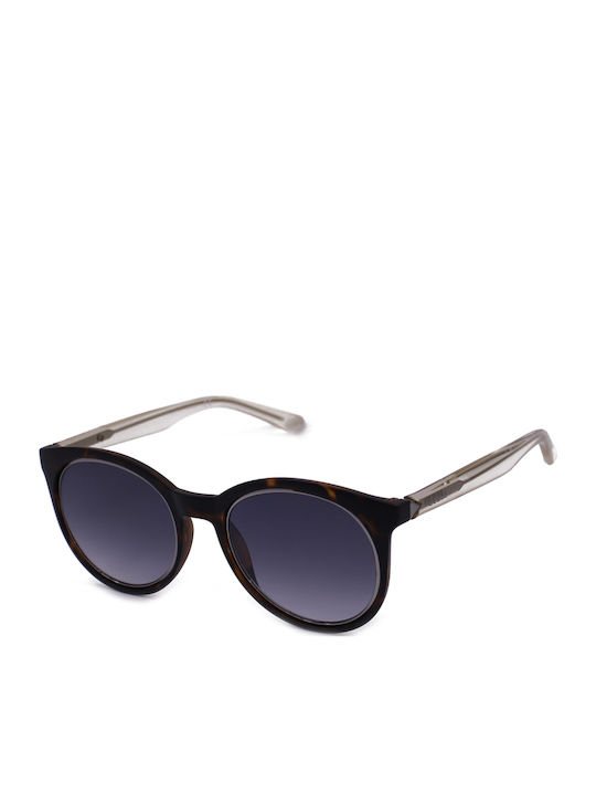 Guess Guess Women's Sunglasses with Brown Tartaruga Horn-Rimmed Frame and Transparent Gradient Lenses GU7466 52C