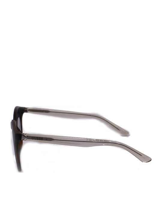 Guess Guess Women's Sunglasses with Brown Tartaruga Horn-Rimmed Frame and Transparent Gradient Lenses GU7466 52C