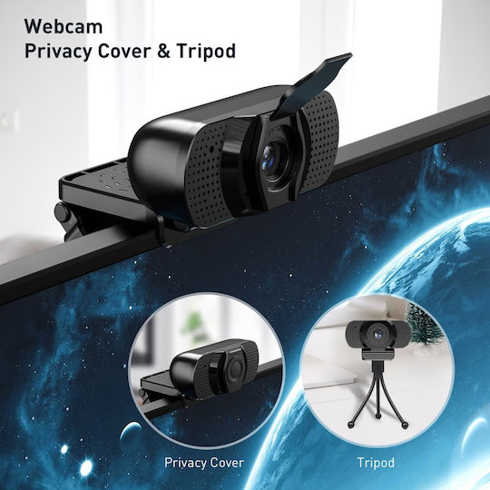 EDUP Web Camera HD 720p με Autofocus EP-1080P8