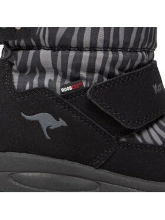Kids Snow Boots with Velcro Black