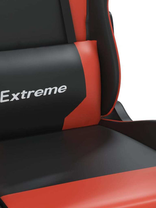 vidaXL 345458 Gaming Chair with Footrest Black/Red