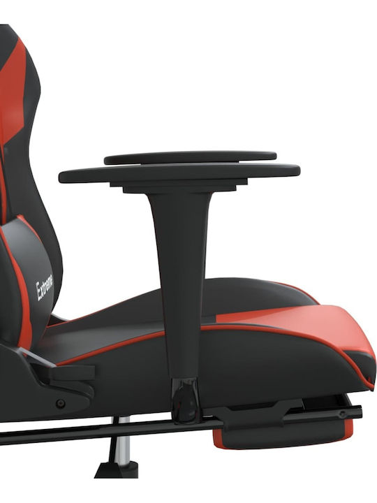 vidaXL 345458 Gaming Chair with Footrest Black/Red