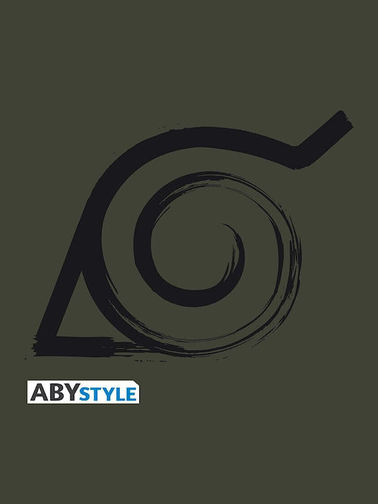 Abysse Naruto Shippuden Konoha T-shirt σε Χακί χρώμα