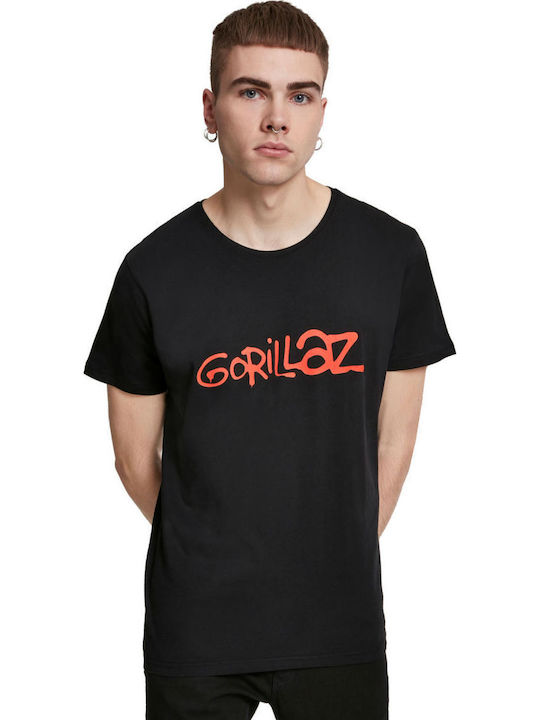 Amplified Gorillaz Logo T-shirt Black Cotton