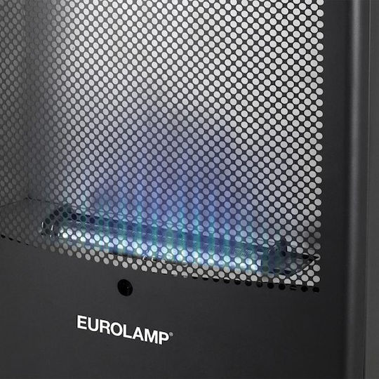 Eurolamp Gas Heater 3800W Black 42x36x72cm