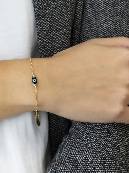 Gregio Damen Armband mit Design Auge aus Silber Vergoldet