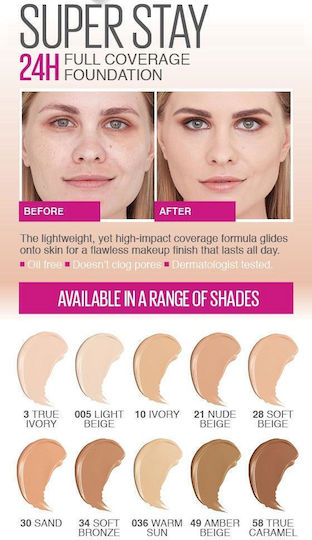 Maybelline Super Stay 30H Liquid Make Up 05 Light Beige 30ml