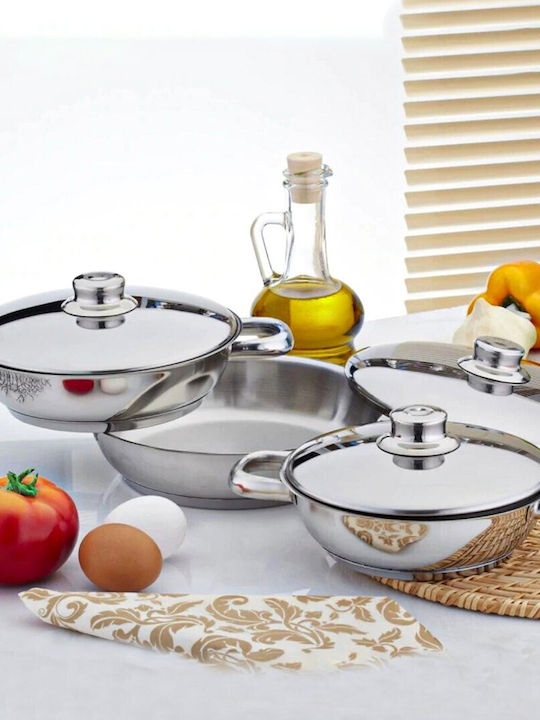 Epiplo-Fos Stainless Steel Pots Set 3pcs