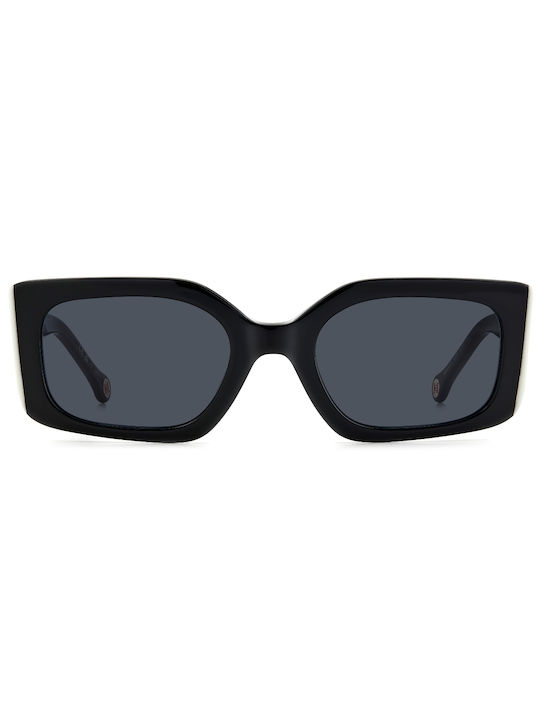 Carolina Herrera Women's Sunglasses with Black Plastic Frame and Black Lens HER 0182/S 80S/IR