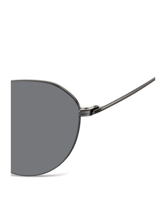 Sunoptic Unisex Γυαλιά Ηλίου με Γκρι Μεταλλικό Σκελετό και Μαύρο Φακό SS-928G