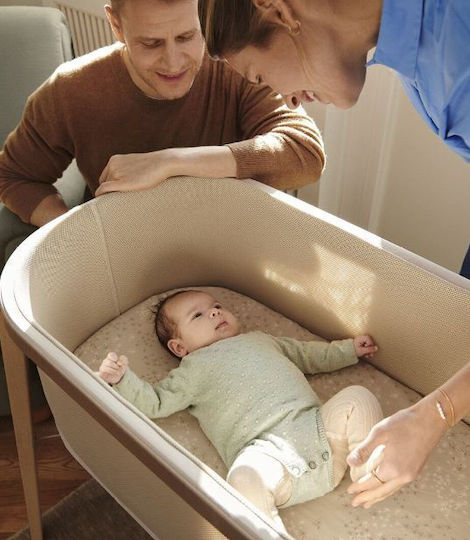 Stokke Wiege Snoozi mit Matratze und Rädern