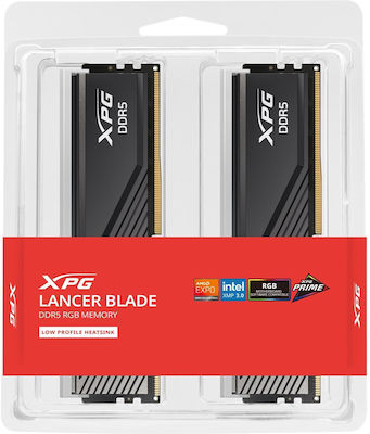 Adata Lancer RGB 32GB DDR5 RAM με 2 Modules (2x16GB) και Ταχύτητα 6000 για Desktop