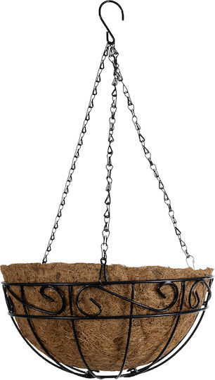 GloboStar Hanging Planter Metal Brown 30x30x15cm.