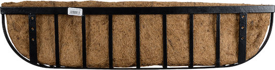 GloboStar Salamina Planter Metal Brown with Stand 76x19x18cm.