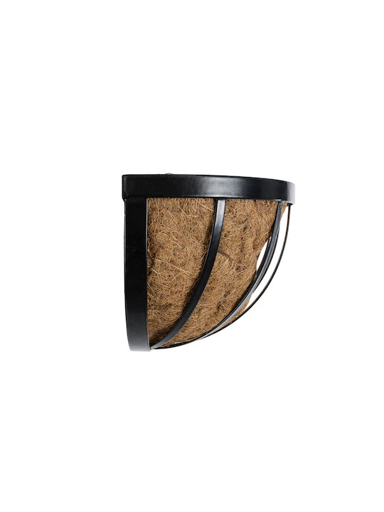 GloboStar Salamina Planter Metal Brown with Stand 76x19x18cm.