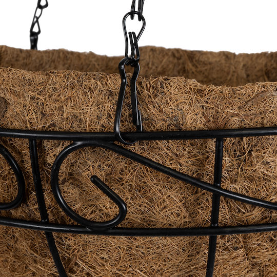 GloboStar Hanging Planter Metal Brown 30x30x15cm.