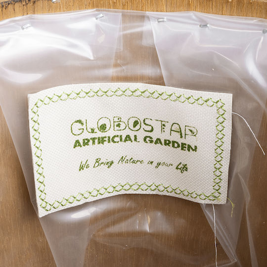 GloboStar Jamaica Κασπώ Ξύλινο Καφέ με Βάση 27x27x61εκ.