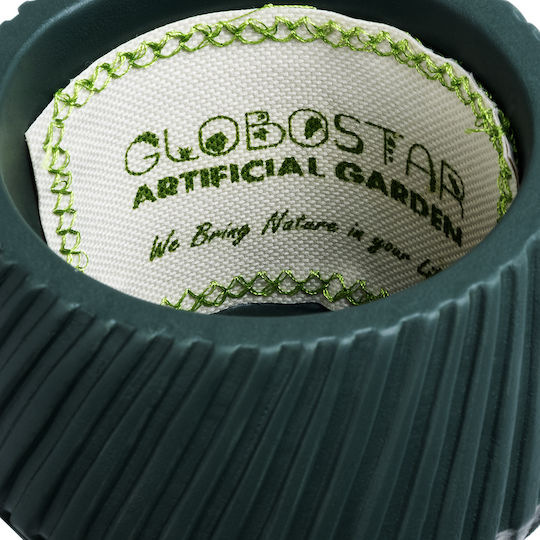 GloboStar Artificial Garden Barbados Саксия Керамика Черен 11x11x8.5εκ.