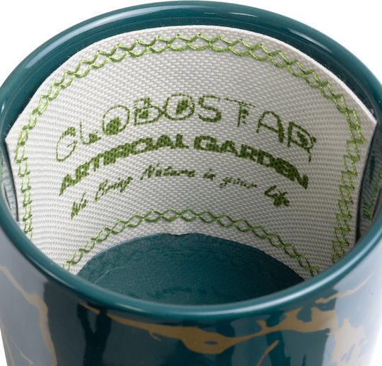 GloboStar Tallinn Hanging Planter Ceramic Green 10x10x40cm.