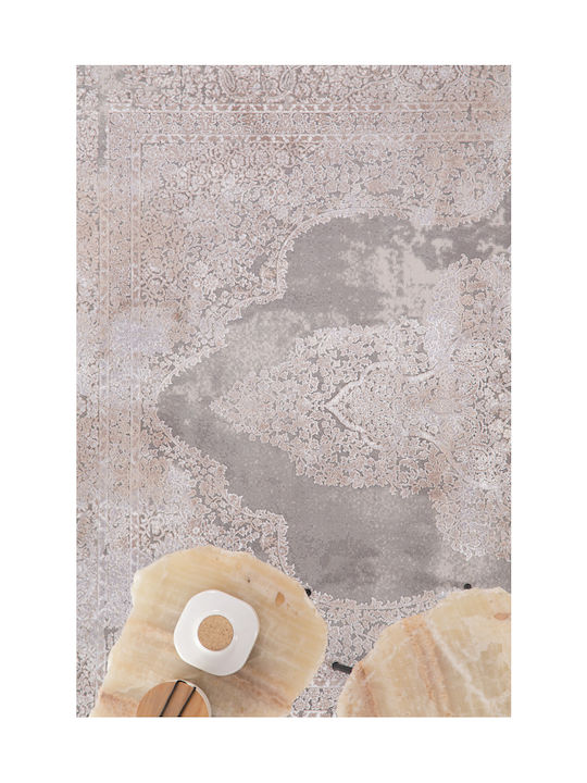 Royal Carpet Bamboo Silk 5988d Teppich Rechteckig Seide L.Grey D.Beige