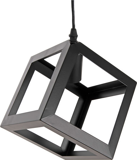 HomeMarkt Black Pendant Ceiling Light with E27 Socket 23x23x122cm