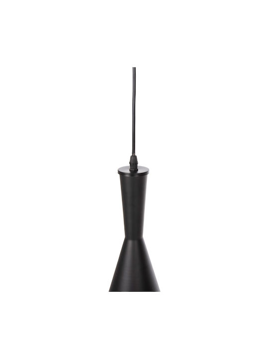 HomeMarkt HomeMarkt Black Bell Ceiling Light with E27 Socket 18x18x130cm