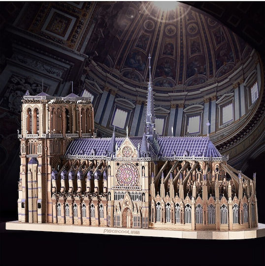 Piececool Jucărie de Construcție din Metal Notre-dame De Paris pentru Copii 14++ Ani