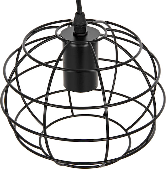 HomeMarkt Black Ceiling Light with E27 Socket 23x23x122cm