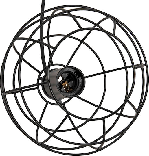 HomeMarkt Black Ceiling Light with E27 Socket 23x23x122cm