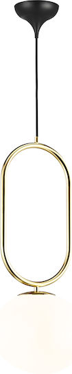 Nordlux Shapes Hängelampe Gold mit Fassung E27 22x51.5cm.