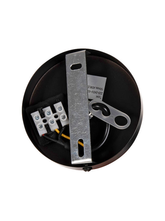 HomeMarkt Pendant Light Black with Socket E27 32x37x128cm