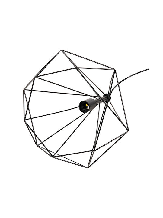 HomeMarkt Pendant Light Black with Socket E27 32x37x128cm