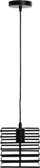 HomeMarkt Black Pendant Ceiling Light with E27 Socket 16x16x124cm