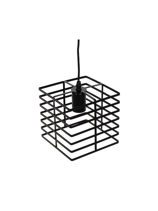 HomeMarkt Black Ceiling Light with E27 Socket 16x16cm