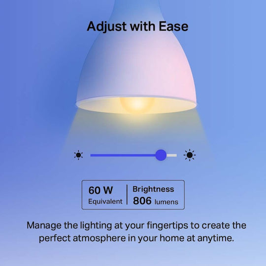 TP-LINK Smart Bulbs Tapo L530E v1 LED 8.7W for Socket E27 RGBW 806lm Dimmable 4pcs