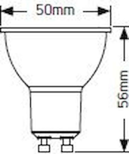 Geyer Λάμπα LED 5W για Ντουί GU10 και Σχήμα PAR16 Θερμό Λευκό 400lm