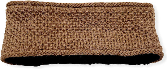 Frauen Stirnband Gestrickt in Braun Farbe