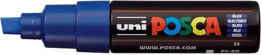 Uni-Ball PC-8K Ανεξίτηλος Μαρκαδόρος Blue 8mm