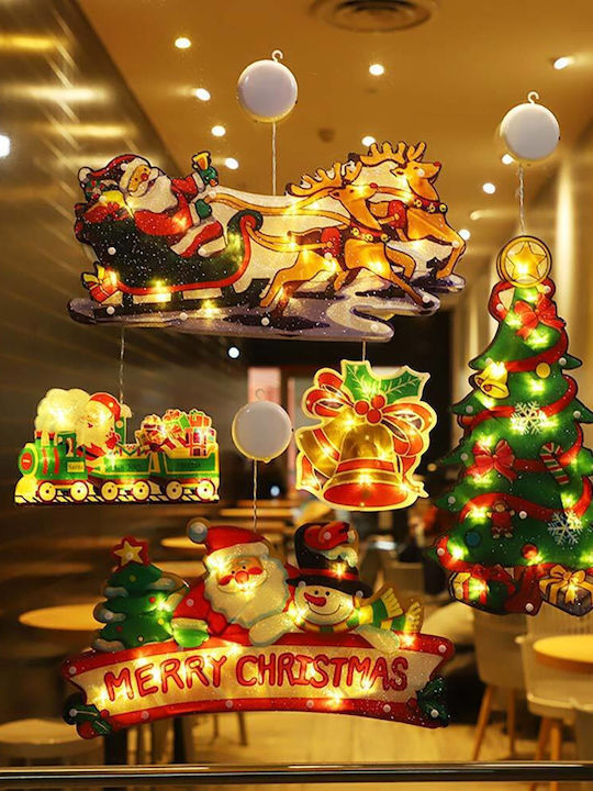 Aigostar Illuminated Christmas Plastic Figure Sleigh Height 25cm