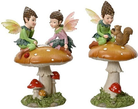 Kaemingk De Crăciun Plastică Figurină Elf Înălțime 11.5cm.