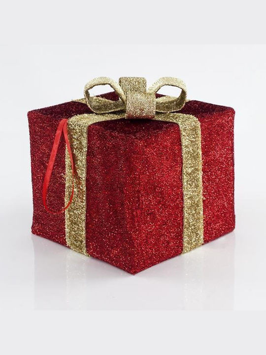 Christmas Fabric Figure Box Red 40x40x42cm