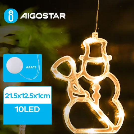 Aigostar Осветена Коледна Пластмасова Фигура Височина 21.5см.