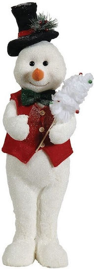 Lianos Weihnachtliche Figur SNowman Weiß Höhe 59cm